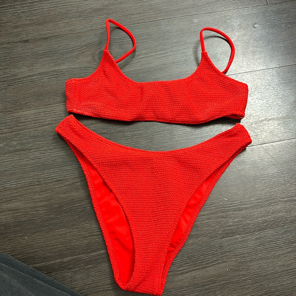 Pacsun red bathing suit bikini